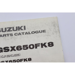 Manuel d'utilisateur SUZUKI GSXF 650 2007 à 2010
