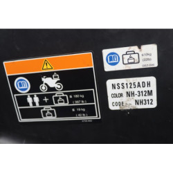 Coffre HONDA NSS 125 FORZA ABS 2017 à 2018