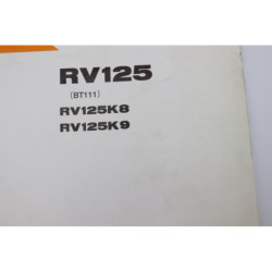 Manuel d'utilisateur SUZUKI RV 125 2008 à 2009