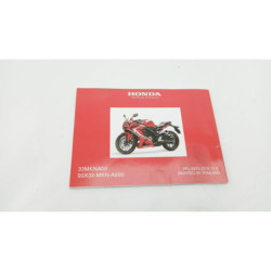 Manuel d'utilisateur HONDA CBR 650 R ABS 2019 à 2020