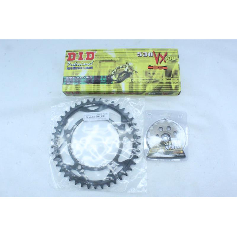 Kit chaine SUZUKI GSXR 1000 2001 à 2006